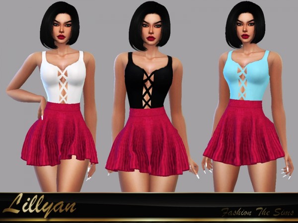  The Sims Resource: Top Marcely by LYLLYAN