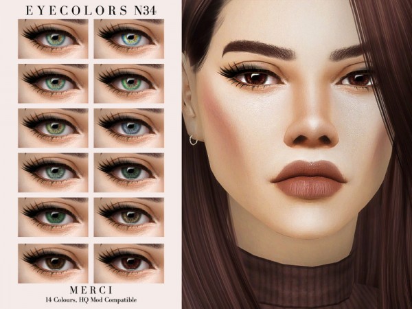  The Sims Resource: Eyecolors N34 by Merci