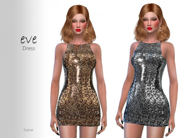  The Sims Resource: Eve Dress by Suzue