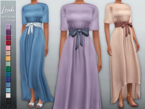  The Sims Resource: Leah Dress by Sifix