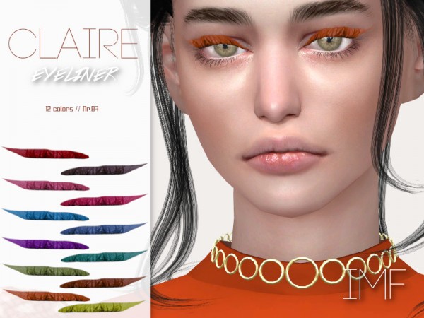  The Sims Resource: Claire Eyeliner N.87 by IzzieMcFire
