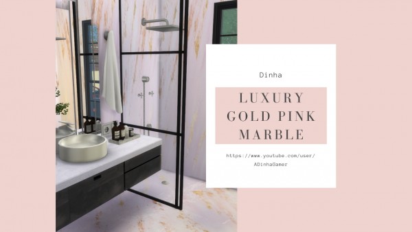  Dinha Gamer: Luxury Pink Gold Marble