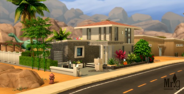 Misterglucose: Petite Californienne house • Sims 4 Downloads
