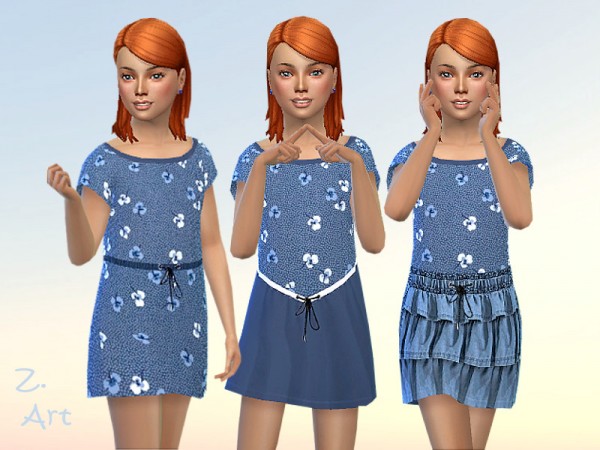  The Sims Resource: GirlZ. Shirt Dress 24 by Zuckerschnute20