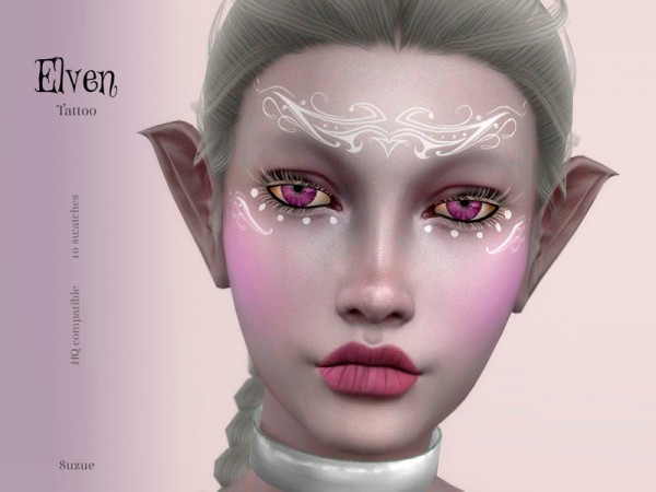  The Sims Resource: Elven Tattoo by Suzue