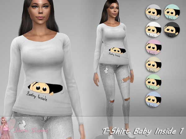  The Sims Resource: T Shirt Baby Inside 1 by Jaru Sims