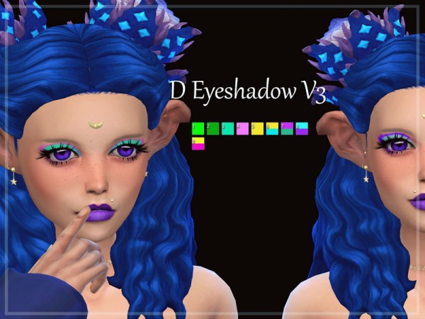  The Sims Resource: D Eyeshadow V3 by Reevaly