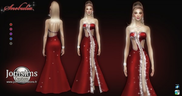  Jom Sims Creations: Snebulia split dress