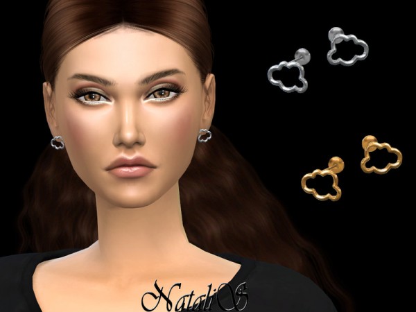  The Sims Resource: Cloud stud earrings by NataliS