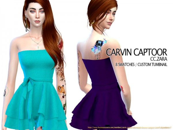  The Sims Resource: Zara Dress by carvin captoor
