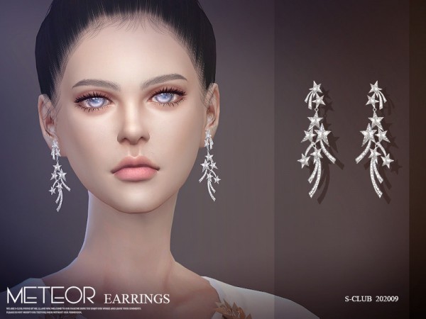  The Sims Resource: LL Earrings 202009 by S Club
