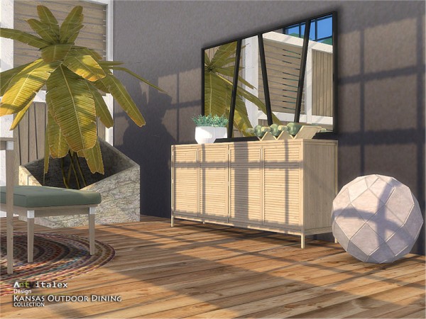  The Sims Resource: Kansas Outdoor Dining by ArtVitalex