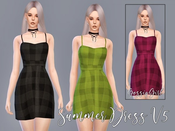  The Sims Resource: Summer Dress V5 by GossipGirl S4