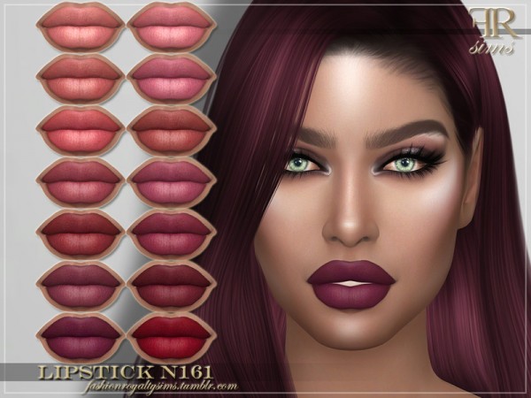 The Sims Resource: Lipstick N161 by FashionRoyaltySims