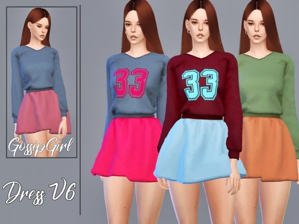  The Sims Resource: Dress V6 by GossipGirl S4