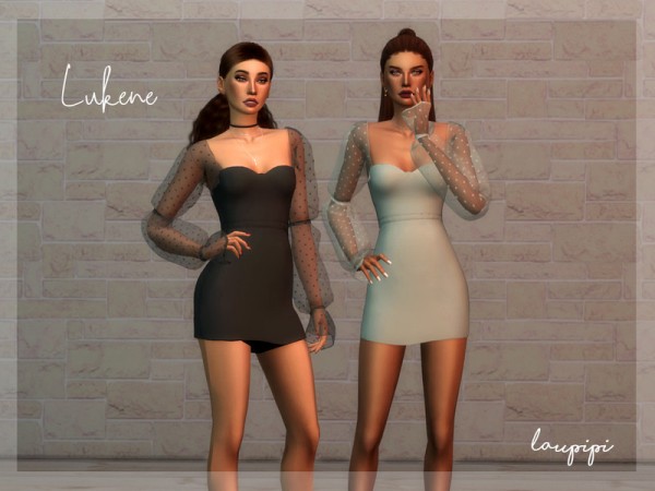  The Sims Resource: Lukene Dress by Laupipi