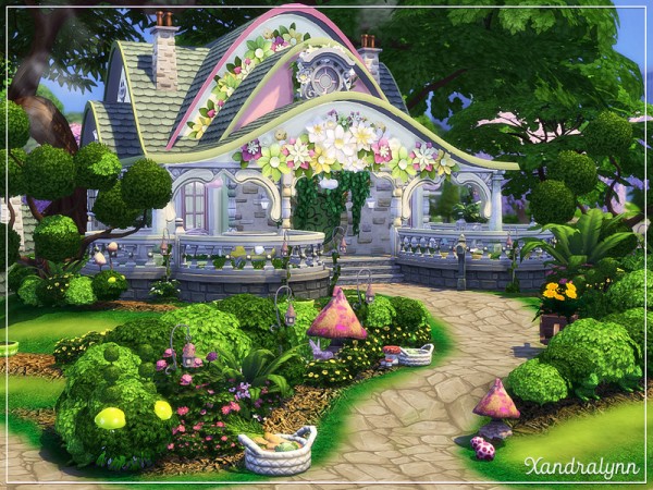  The Sims Resource: Flower Bunny Forest House by Xandralynn