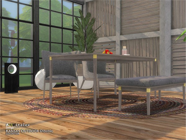 The Sims Resource: Kansas Outdoor Dining by ArtVitalex