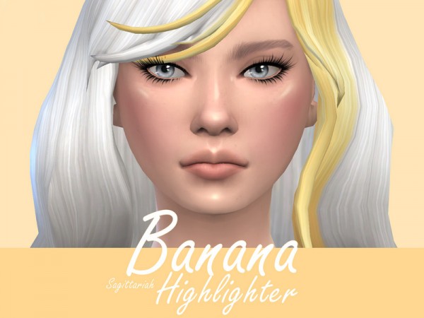  The Sims Resource: Banana Highlighter by Sagittariah