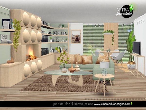  The Sims Resource: Vitra Living Room by SIMcredible!