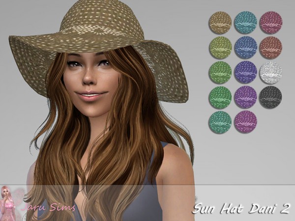  The Sims Resource: Sun Hat Dani 2 by Jaru Sims