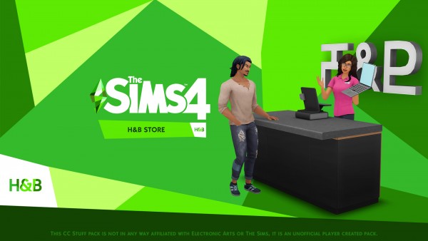  Mod The Sims: The Sims 4 H&B Store Stuff   Custom Stuff Pack by littledica