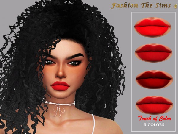  The Sims Resource: Lipstick Touch of Color by LYLLYAN
