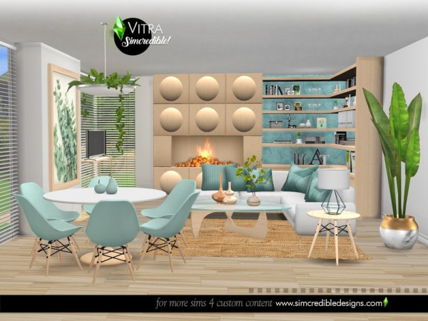  The Sims Resource: Vitra Living Room by SIMcredible!