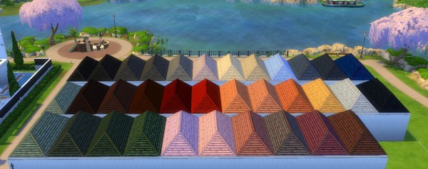  Mod The Sims: Roof of Life 34 Swatches by hellokittay