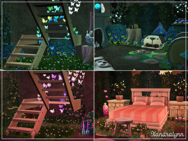  The Sims Resource: Flower Bunny Forest House by Xandralynn