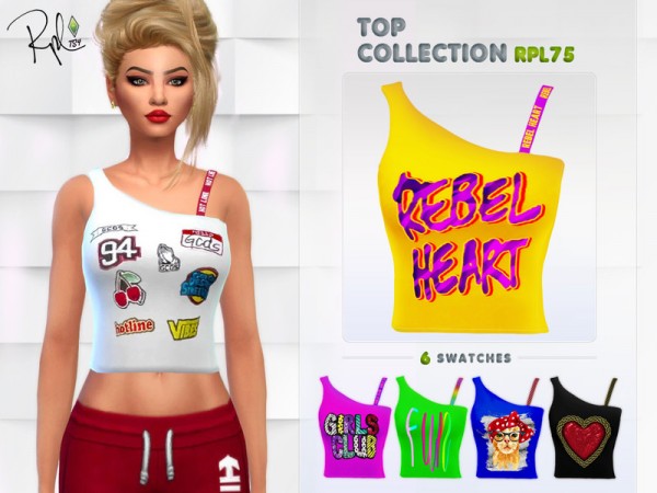  The Sims Resource: Top Collection RPL75 by RobertaPLobo