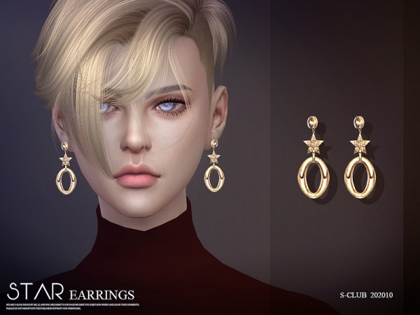  The Sims Resource: Earrings LL 202010 by S Club