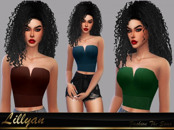  The Sims Resource: Top Larissa by LYLLYAN