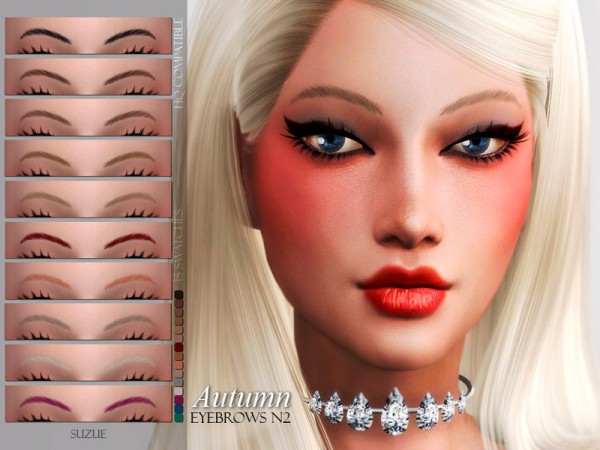  The Sims Resource: Eyebrows N2 by Suzue