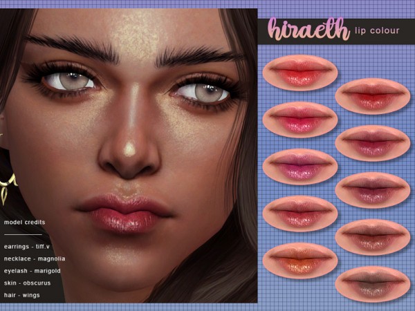  The Sims Resource: Hiraeth Lip Colour by Screaming Mustard