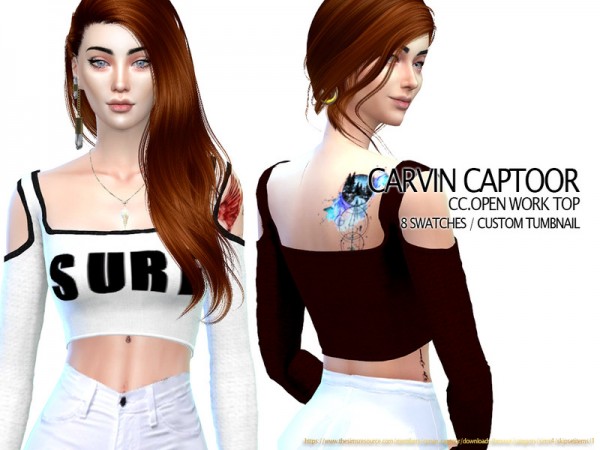  The Sims Resource: Open work top by carvin captoor