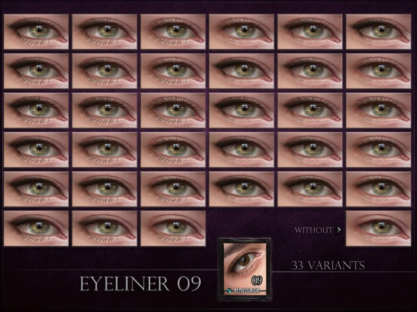  The Sims Resource: Eyeliner 09   Lashes by RemusSirion