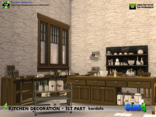  The Sims Resource: Kitchen decoration 1st part by kardofe