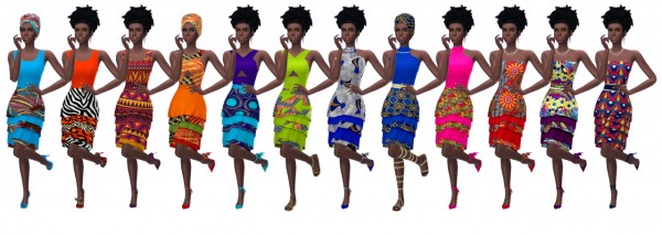  Sims 4 Sue: Tiered Dress