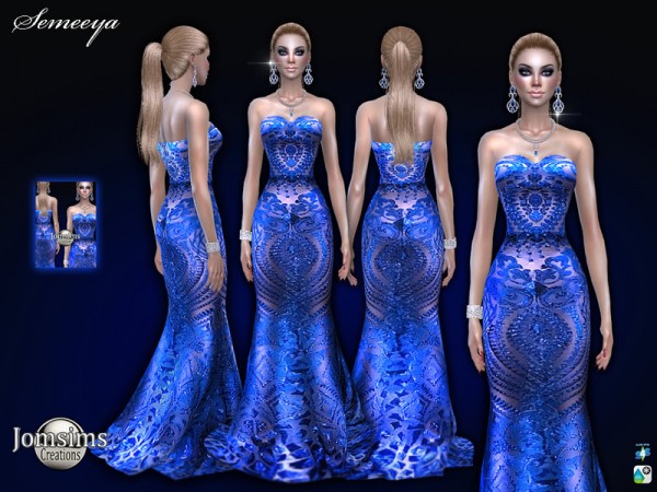  The Sims Resource: Semeeya dress by jomsims