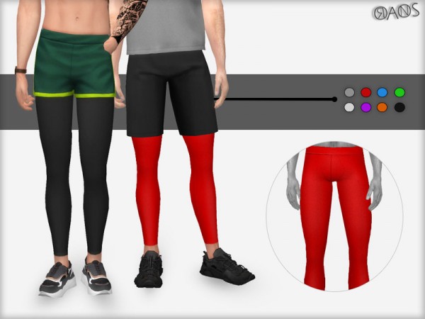 The Sims Resource - 15 Colour High Waist Athletic Basic Leggings