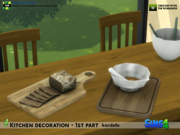  The Sims Resource: Kitchen decoration 1st part by kardofe