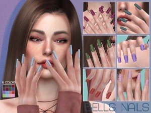 The Sims Resource: Nude Nails Pack Jade by 