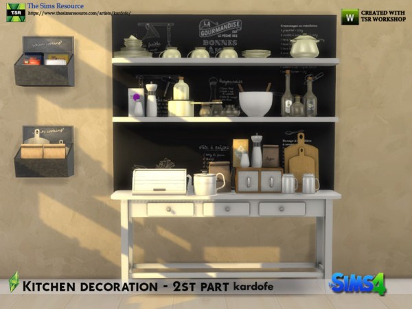  The Sims Resource: Kitchen decoration 2nd part by kardofe