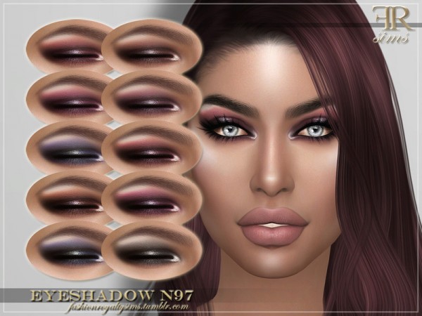  The Sims Resource: Eyeshadow N97 by FashionRoyaltySims