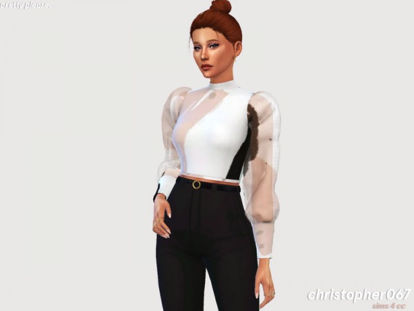  The Sims Resource: Pretty Please Top by Christopher067