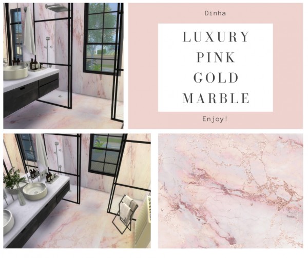  Dinha Gamer: Luxury Pink Gold Marble