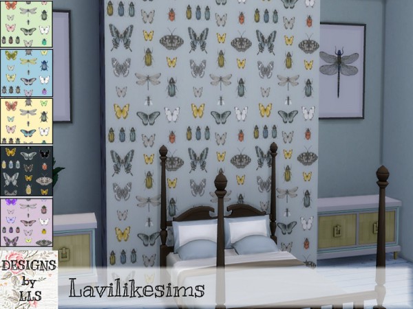  The Sims Resource: Bugs Bugs Bugs Walls by lavilikesims