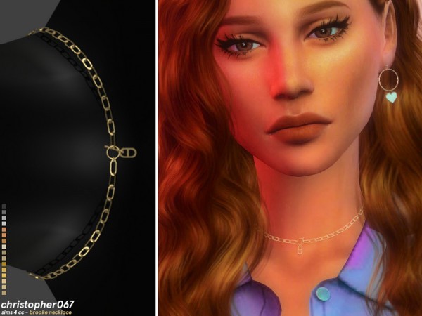  The Sims Resource: Brooke Necklace by Christopher067