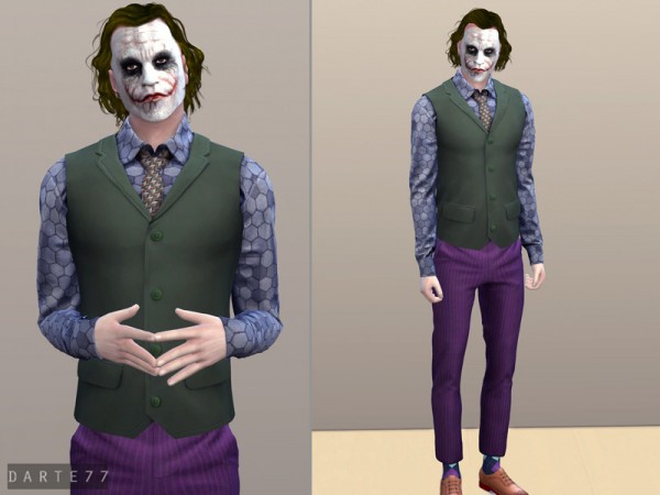  The Sims Resource: The Joker Outfit II by Darte77